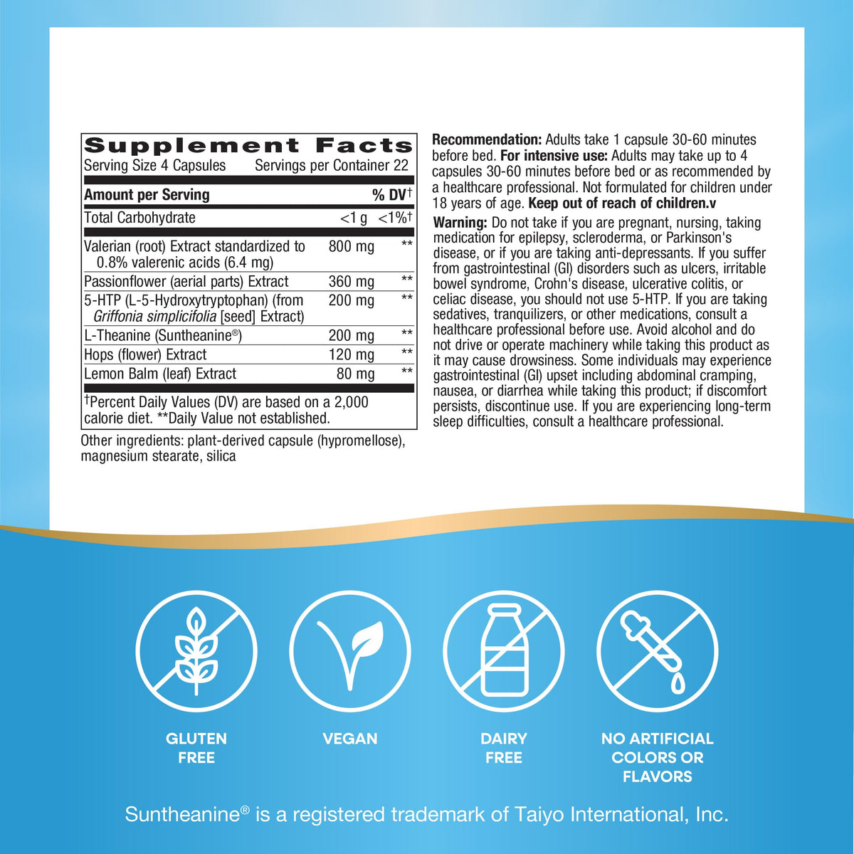 Nature's Way Revitalizing Sleep Formula 90 capsules en gros plan