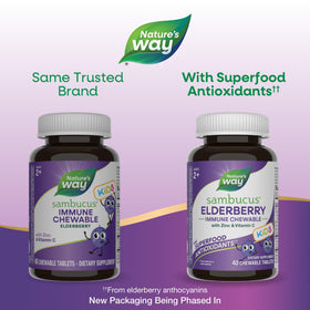 Nature's Way Sambucus Chewables pour Enfants, comprimé à mâcher