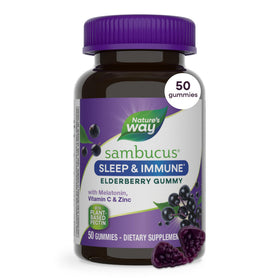 Nature's Way Sambucus Gummies Sommeil + daily wellnessé 50 gélules vue de face