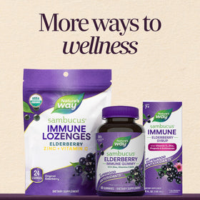 Nature's Way Sambucus Gummies Sommeil + daily wellnessé gélules avec des baies