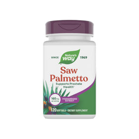 Nature's Way Saw Palmetto Extrait Standardisé 160mg gélules, vue de face