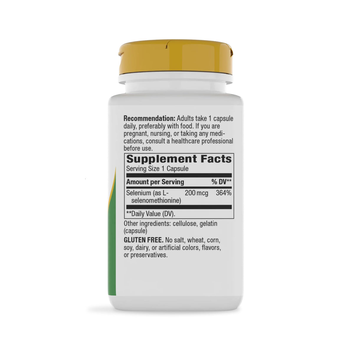 Nature's Way Sélénium L-Sélénométhionine 200 mcg prise en main