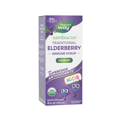 Nature's Way Sirop de Sureau Traditionnel pour Enfants 118 ml vue de face