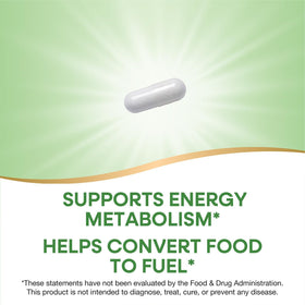 Nature's Way Vitamine B1 100 mg capsules sur un fond neutre