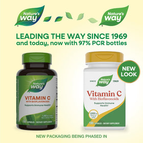Nature's Way Vitamine C 1000 mg capsules side view