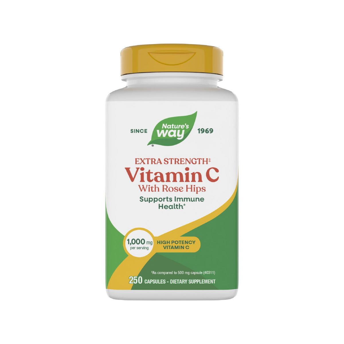Nature's Way Vitamine C avec Églantier 1000 mg boîte vue de face