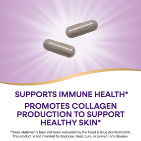 Nature's Way Vitamine C avec Églantier 1000mg 100 capsules ouvertes