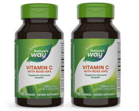 Nature's Way Vitamine C avec Églantier 1000mg 100 capsules vue de face
