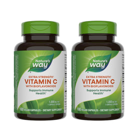Nature's Way Vitamine C Extra Forte 1000 mg Bioflavonoïdes 100 capsules vue de face