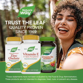Nature's Way Vitamine E D-Alpha Tocophérol en utilisation quotidienne