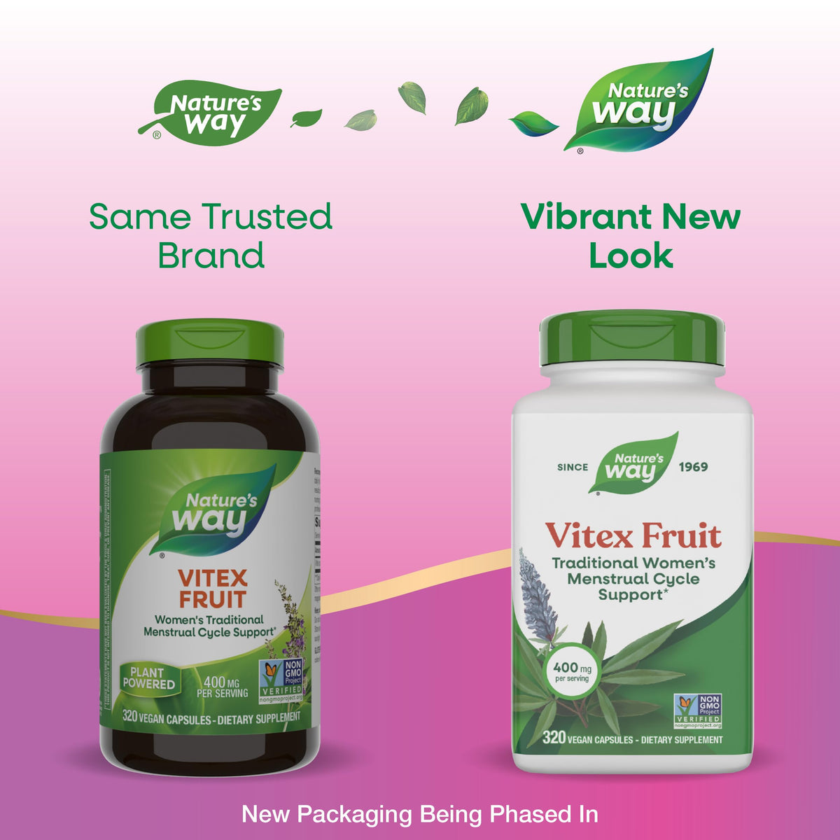 Nature's Way Vitex fruit complément alimentaire 320 gélules arrière