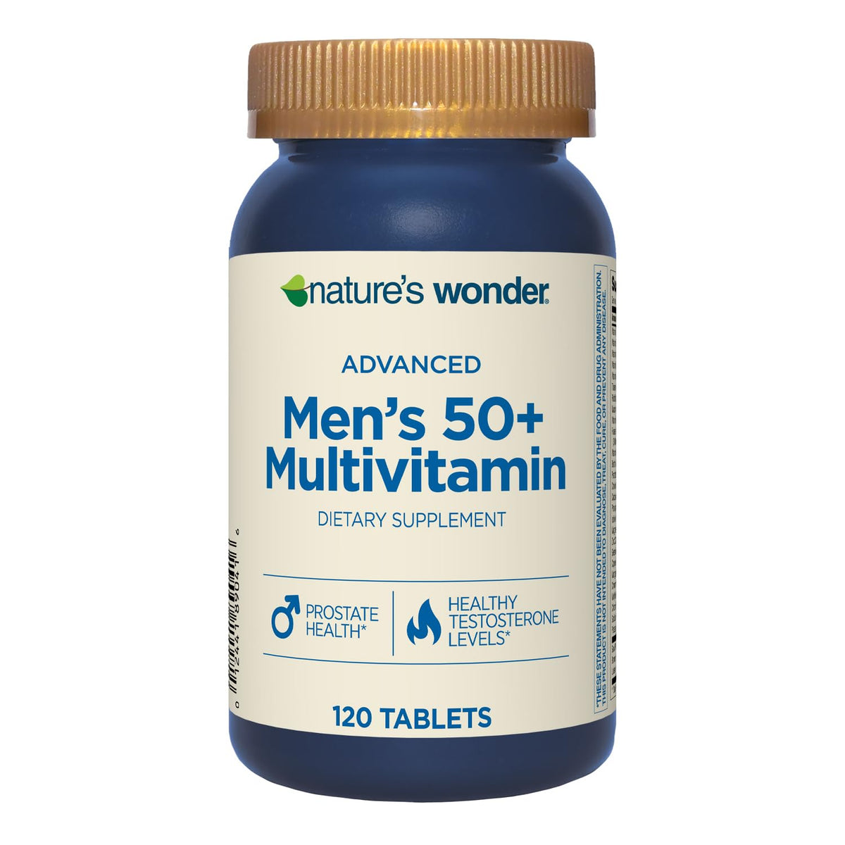 Nature's Wonder Multivitamines 50+ Hommes 120 Comprimés - vue avant