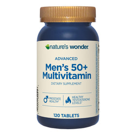 Nature's Wonder Multivitamines 50+ Hommes 120 Comprimés - vue avant