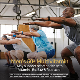Nature's Wonder Multivitamines 50+ Hommes - comprimés dans un bol