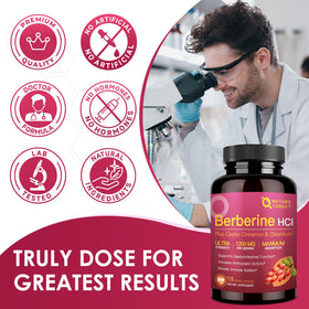 NATURE TARGET Berbérine 1200mg capsules en format de deux mois
