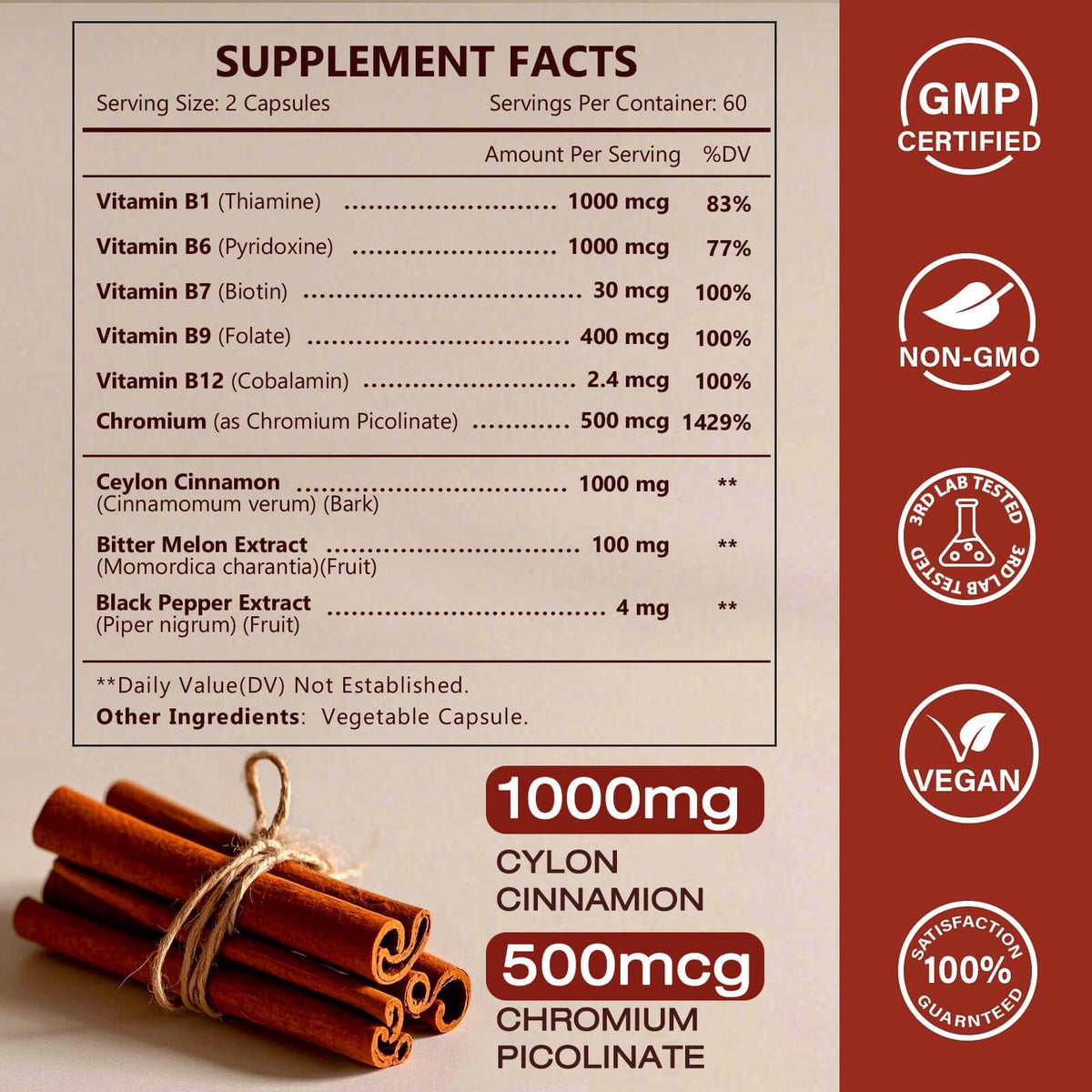 NATURE TARGET Cannelle de Ceylan emballage et capsules