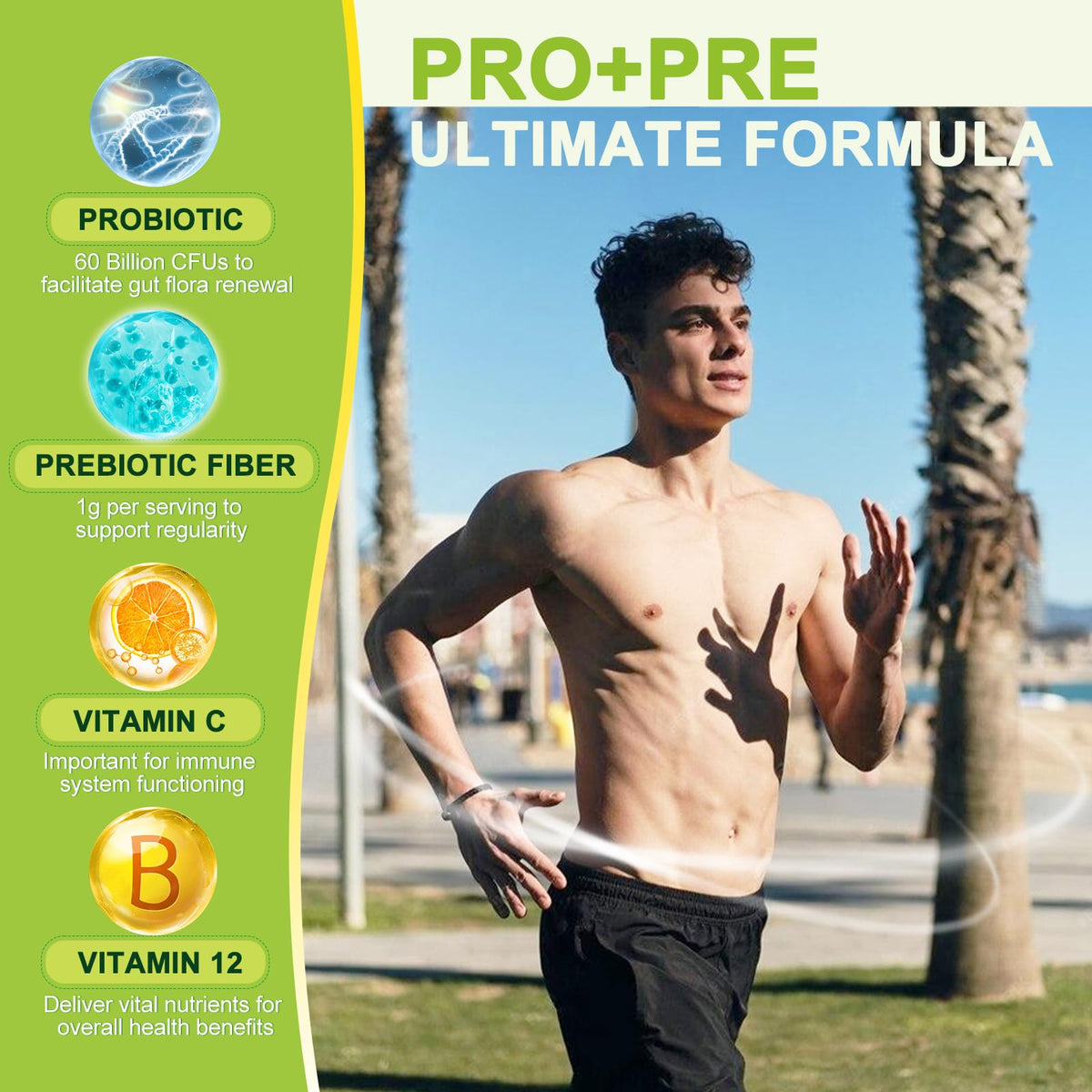 NATURE TARGET Complément Alimentaire Prébiotique 120 Capsules Végétales dans leur emballage