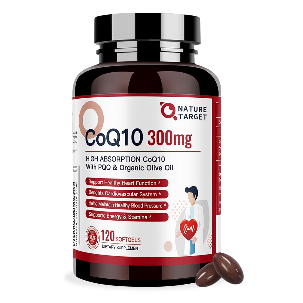 NATURE TARGET CoQ10 300mg flacon de 120 capsules