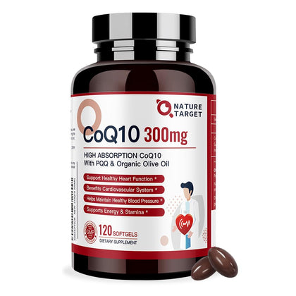 NATURE TARGET CoQ10 300mg flacon de 120 capsules