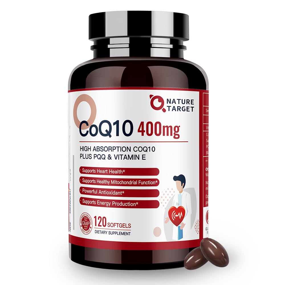 NATURE TARGET CoQ10 400mg gélules softgels vue avant