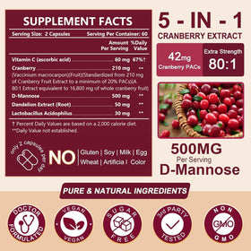 NATURE TARGET Cranberry capsules vue de côté
