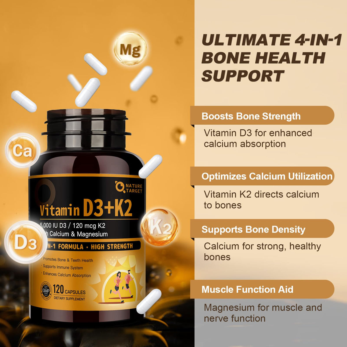 NATURE TARGET D3 K2 - capsules dans le flacon