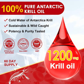 NATURE TARGET Huile de Krill 1200mg étiquette du produit