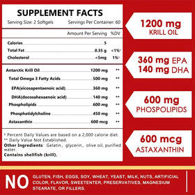 NATURE TARGET Huile de Krill 1200mg gélules molles dans une main