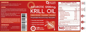 NATURE TARGET Huile de Krill 1200mg gélules molles sur fond blanc