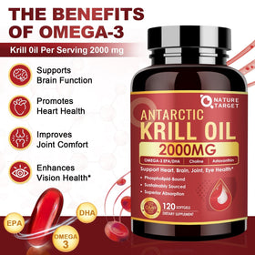 Nature Target Huile de Krill 2000 mg gélule douce vue de face