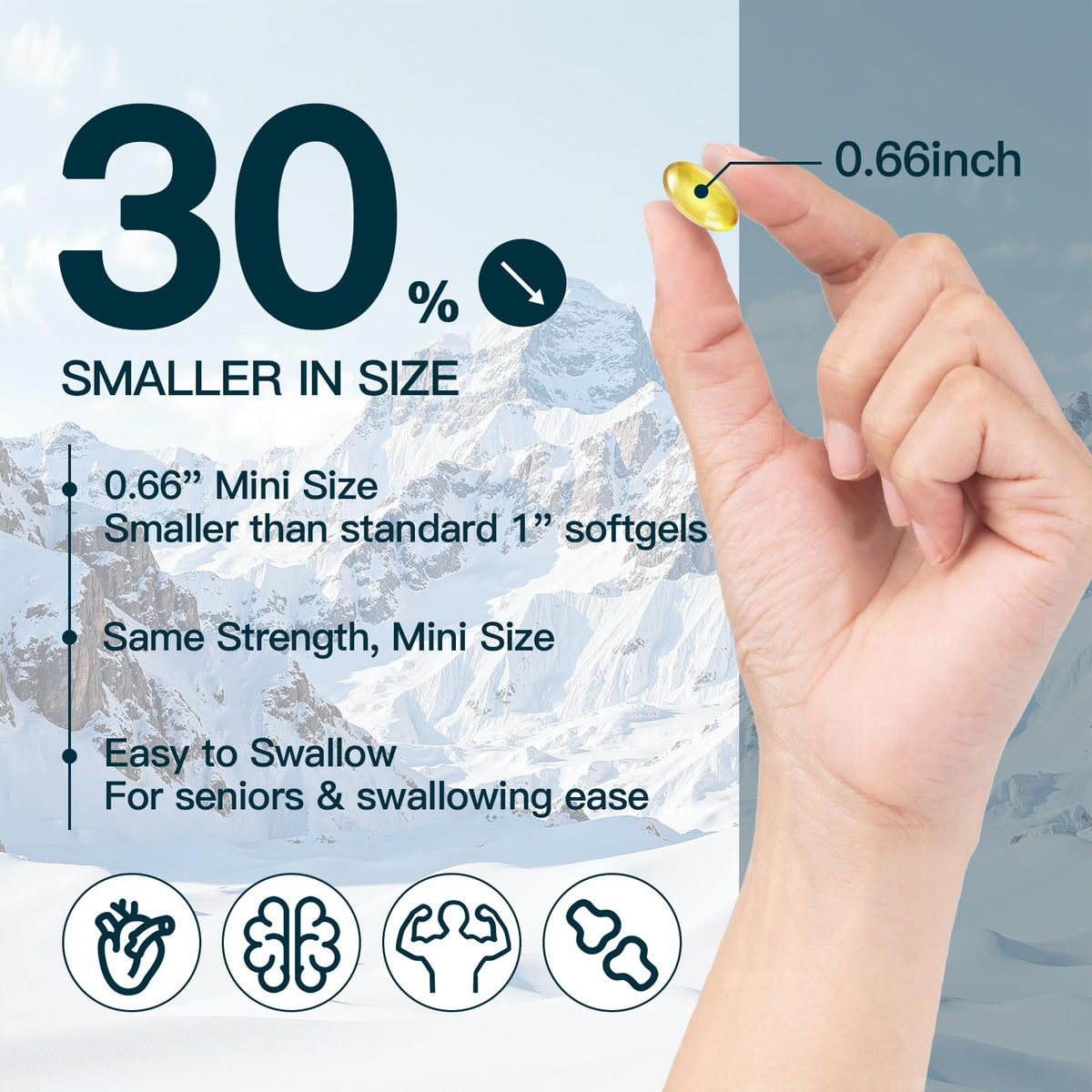NATURE TARGET Huile de Poisson Mini 1400 mg, étiquette du produit