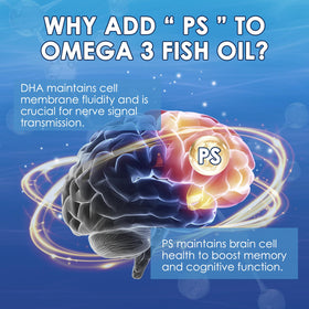 NATURE TARGET Huile de Poisson Omega 3 2000mg gélules sur fond blanc