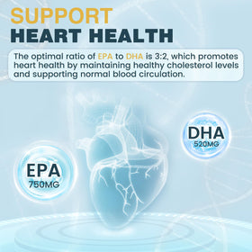 NATURE TARGET Huile de Poisson Omega 3 2000mg gélules sur une table