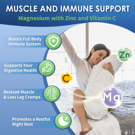 NATURE TARGET Magnésium Glycinate 500 mg capsules avec étiquette visible