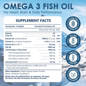 NATURE TARGET Omega 3 Huile de Poisson gélule montrant la taille