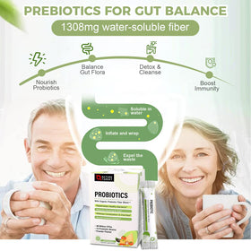 NATURE TARGET Poudre Probiotique 60 Milliards CFU mélange dans un verre
