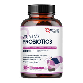 NATURE TARGET Probiotiques Femmes 100 Milliards CFU flacon avant