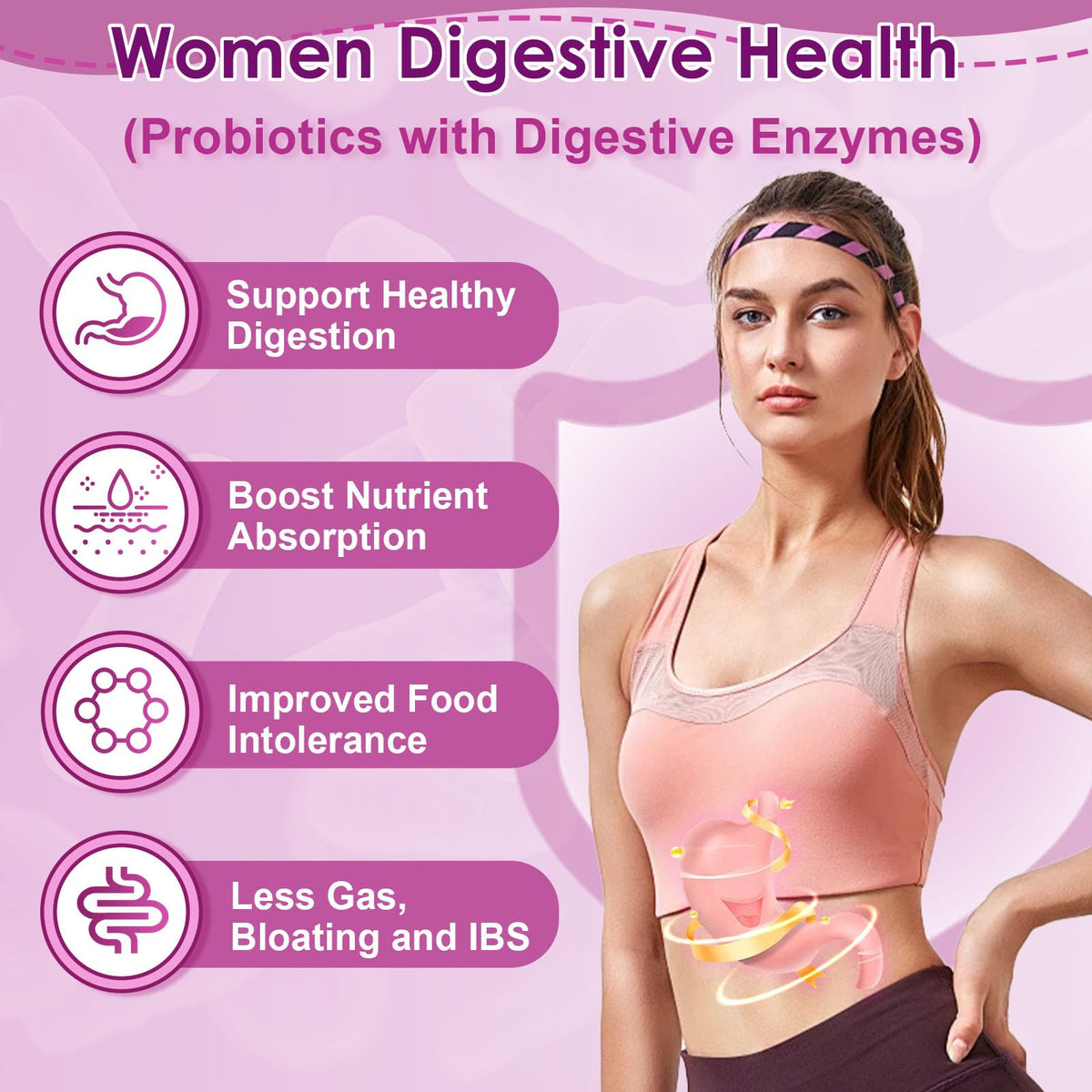 NATURE TARGET Probiotiques Femmes capsules sur une table