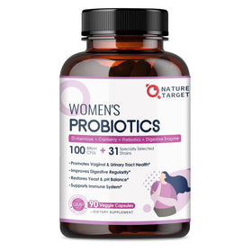 NATURE TARGET Probiotiques pour Femmes 90 capsules végétales dans l'emballage