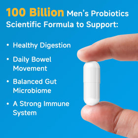 NATURE TARGET Probiotiques pour Hommes 180 Capsules - vue de côté