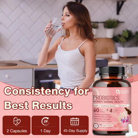 NATURE TARGET Probiotiques Vaginales capsules sur un fond naturel