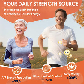 NATURE TARGET Ubiquinol CoQ10 400mg gélules avec une main