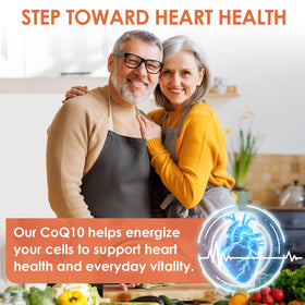 NATURE TARGET Ubiquinol CoQ10 400mg gélules sur un plan de travail