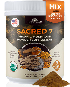 Naturealm Sacred 7 mélange de champignons bio pot de 299g
