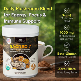 Naturealm Sacred 7 mélange de champignons bio service de 1000mg