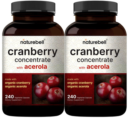 NatureBell 2 Pack de Concentré de Canneberge avec Acerola, vue avant