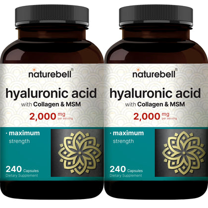 NatureBell 2 paquets de compléments alimentaires acide hyaluronique 2000 mg