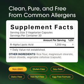 NatureBell Acide Alpha Lipoïque R, capsules à l'intérieur du flacon
