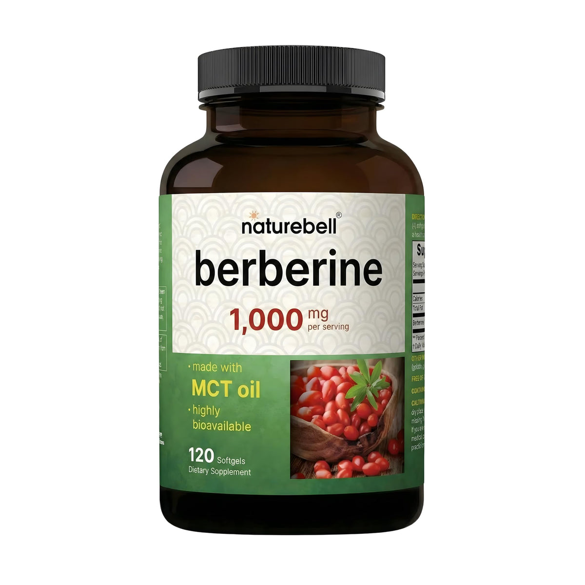 NatureBell Berberine 1 000 mg boîte vue de face