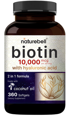 NatureBell Biotine 10 000mcg gélules front view